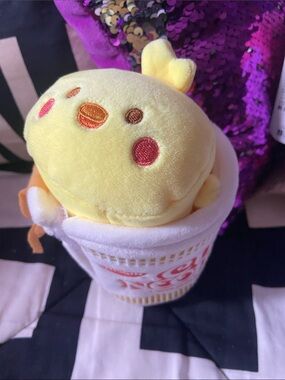 Cute Yellow Chick Plush in Fabric Cup